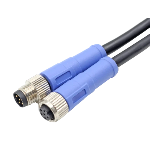 M8 straight moulding plug 3 4 5 6 8 pin male female pvc pur cable