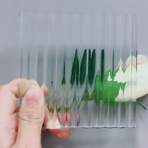 Fluted architectural cast glass, fluted glass sheet , fluted glass panels,