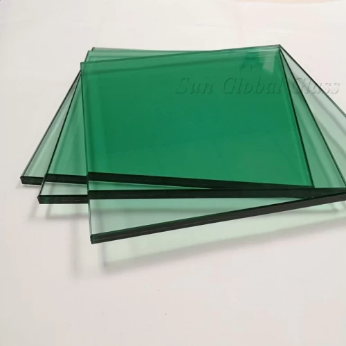 13.52mm green tempered laminated glass, 66.4 green toughened laminated