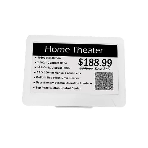 Waterproof Electronic Price label Tag 3 Colors Electronic Shelf Label E