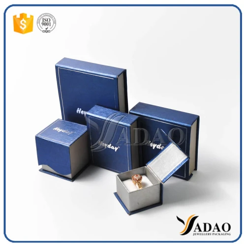 2017 high-end good quality wholesale coustom fresh design cardboard coated with paper ring/earring/pendent/bracelet/sets box
