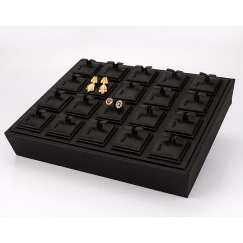 2017 nouveau design de mode unique plateau de présentation de bijoux avec leatherette de haute qualité