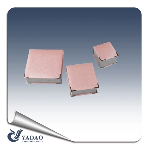 China jewelry packaging manufacturer of high quality top beauty  pink hard paper jewelry and gift boxes and  hcests  for party favors of jewellery and present with logo and sample available