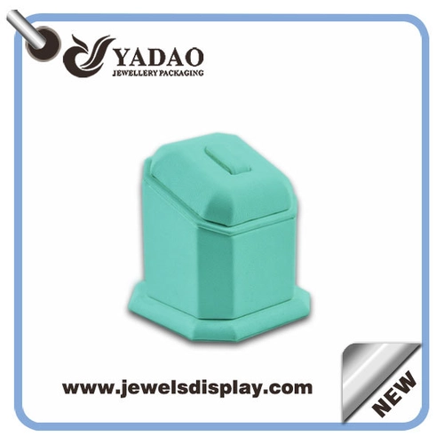 Китай поставщиком отличный дизайн Красивый цвет ПУ кожа кольца ювелирных изделий стенд