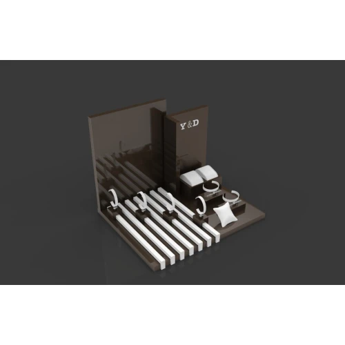 China wholesale watch display stand for watches, wood material lacquer finish watches display stand jewelry display showcase