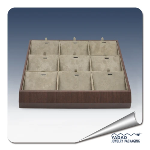 Designable free logo free sample jewelry display tray pendant tray for jewelry show jewelry shop