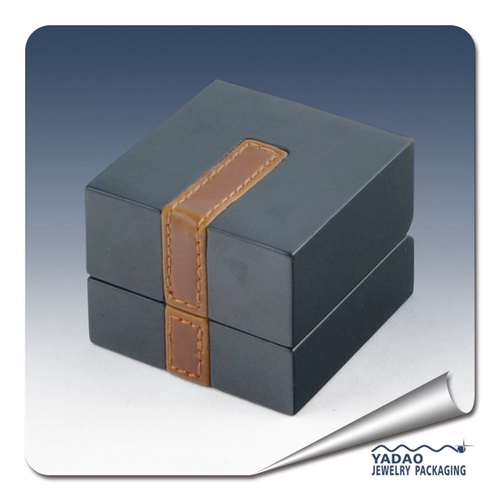 Designable jewelry display box wooden ring box with free sample free logo china supplier Yadao