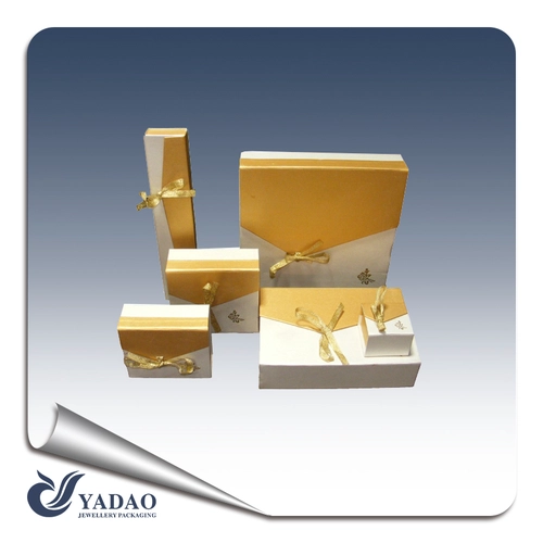 Elegant Paper jewelry packaging gift box set for jewelry store with factory price