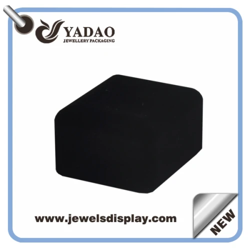 Bueno joyero de terciopelo de la calidad, sistemas de la caja de la joyería, pendiente de caja negro