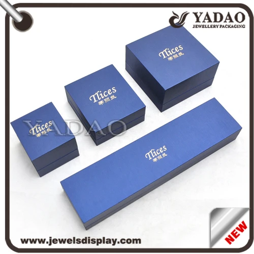 Gorgeous customizable jewelry plastic box leather jewelry gift box plastic packaging box jewelry