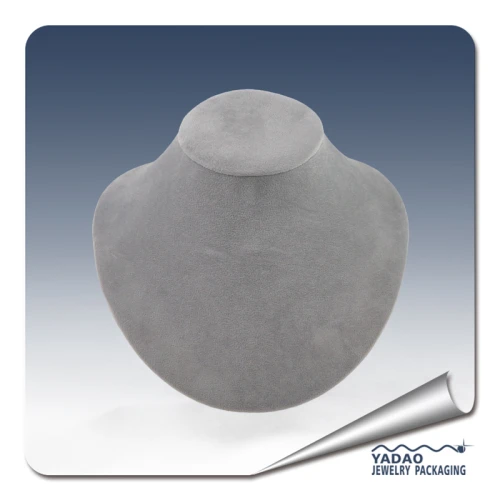 High end Grey leather necklace display stand with competitive price