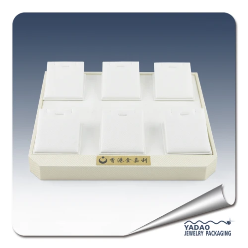 Leather pendant jewelry tray for jewelry store made in China