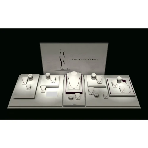 Machen Sie Ihren Schmuck Perfect-China Lieferanten maßgeschneiderte OEM ODM Pu Leder Schmuck Display-Set display Arylschmuck Display-Set ， Lack Schmuck Display-Set mit kostenlosem Logo-Druck