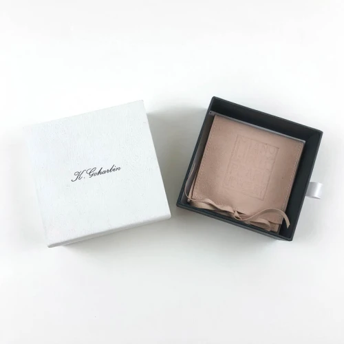 Printed Logo Luxury Sliding Box Card Paper Box Drawer Box with Jewelry Pouch