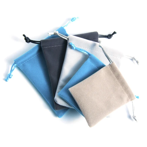 Stock 200 Yadao Custom Blue Jewelry Hairpin Bag Velvet Fabrics Pouch