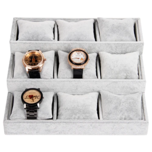 Unique custom made decorative staircases for jewelry top counter display bracelets & bangles trays watches trays