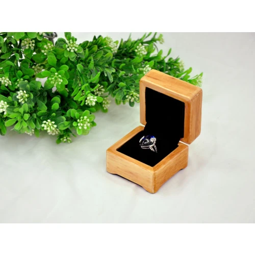 Wholesale factory wood texture wooden ring box