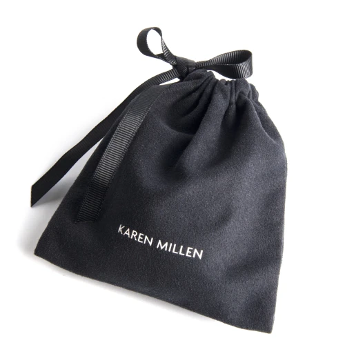 ประเทศจีน Yadao Black Storage Drawstring Custom Logo Suede Jewelry Pouch Small Travel Ornaments Bag ผู้ผลิต