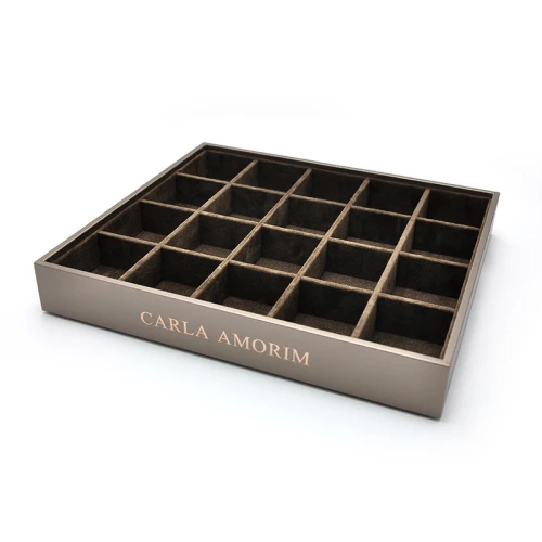 Yadao High Quality Stackable Velvet Empty Interval Tray 