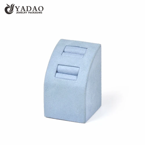China camber design ring display stand slot ring display holder wrapped by microfiber soft slot insert  manufacturer