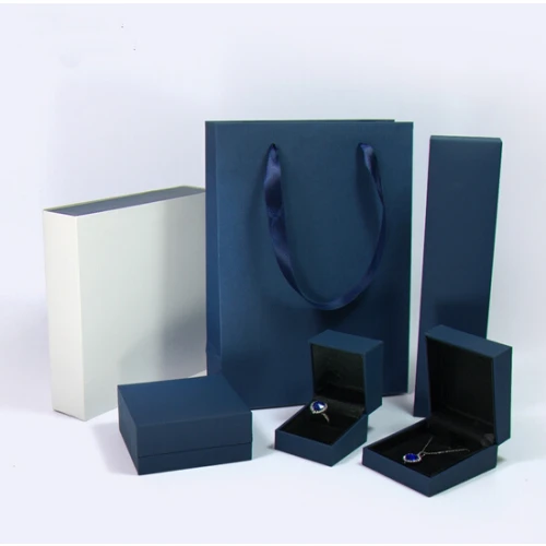 customize elegent jewelry packaging bag jewelry plastic box paper bag full set jewelry packaging bags&boxes