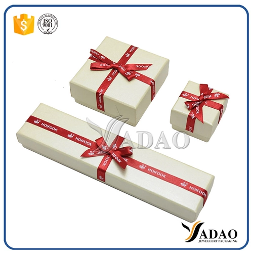 personalizar a caixa de papel jóias caixa de embalagem de papel com acabamento de jóias tomar tampa separada com bowknot
