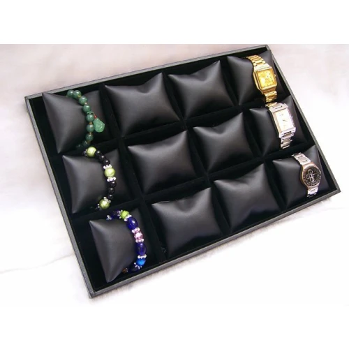 grau / Kaffee / schwarzem Samt Armband / Uhr Display Tray für Modeschmuck Anzeige günstigen Preis Großhandel benutzerdefinierte Design-Set