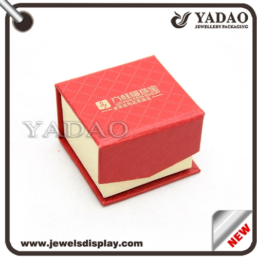 paper box packaging jewelry connected magnet flap lid paper jewelry box customize