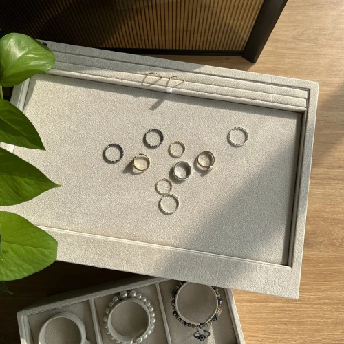 stackable wooden jewelry display tray serving tray jewelry store counter serving display tray