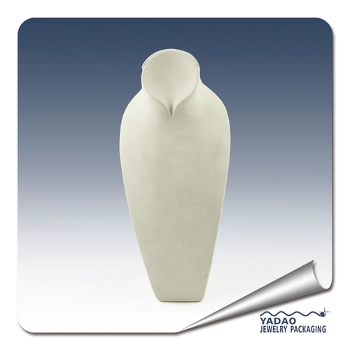 standing resin necklace bust jewelry display resin bust pu leather cover charming model