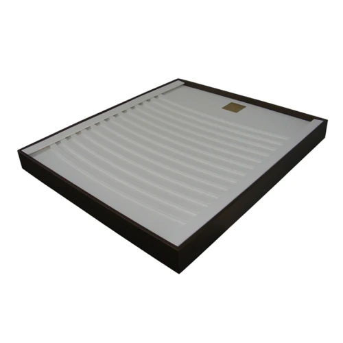 wholesale high quality wooden and leather pearl necklace or bracelet display tray for jewelry display