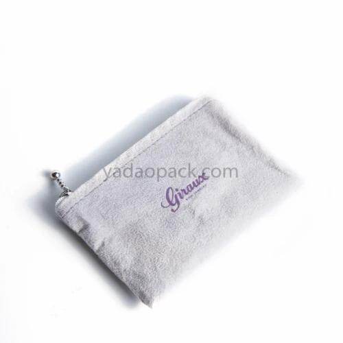wholesales zipper pouch bag customize jewelry packaging velvet pouch Christmas gift pouch