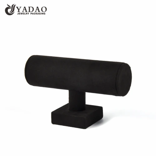 China wooden display stand bangle display holder jewelry display bracelet stand holder T bar manufacturer