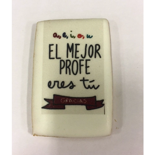 Spain customer print biscuit with edible ink by apex N4060 UV printer