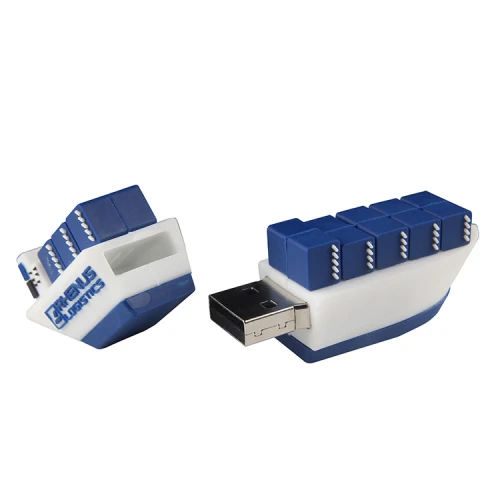 Wholesale custom logo promotional boat shapes 8gb usb 2.0 thumb flash ...