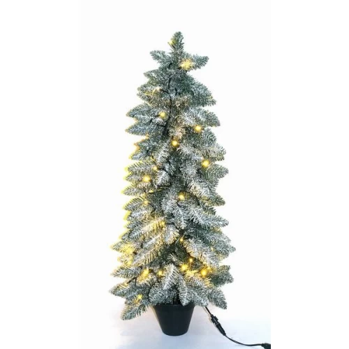 4,5ft Natale cancello porta un albero illuminato alberi cono di Natale