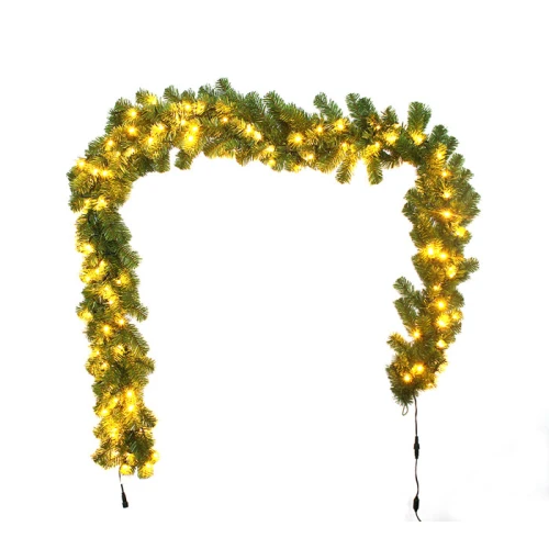 guirlandes de Noël de 9 pi avec lumières