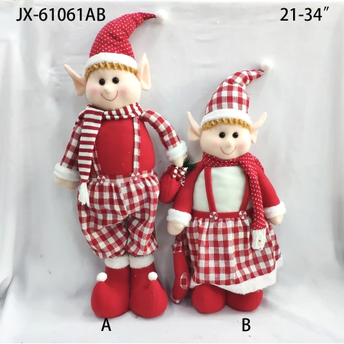 Christmas gift ornaments tree hanging plush santa claus doll Christmas elf