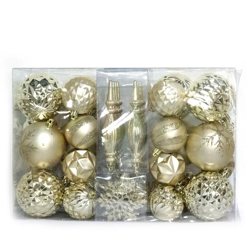 Decorative new design plastic christmas tree ball