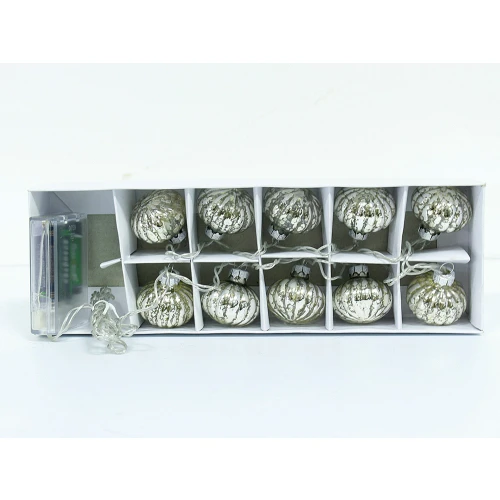 Durable Decorative Lighted Glass Ball Ornaments