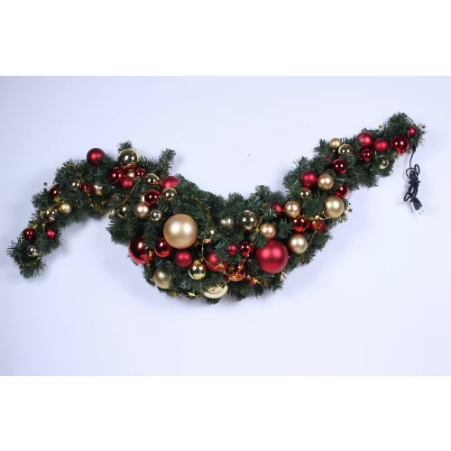 Christmas garland, Christmas PVC garland, Christmas ball garland