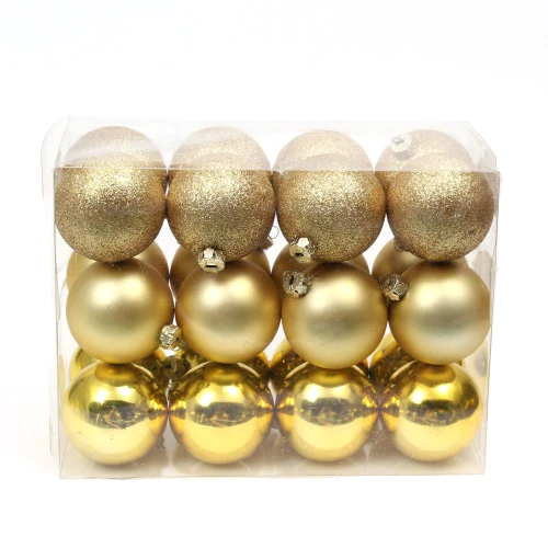 Hot selling promotional Xmas plastic bauble set