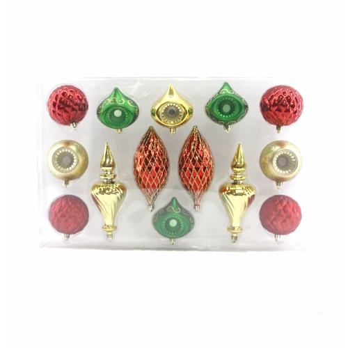 Hot selling promotional plastic christmas ball set