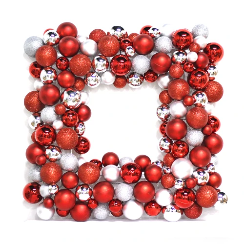 中国 New Design Square Shape Plastic Ball Wreah 制造商