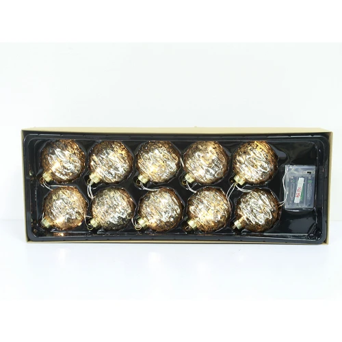 New Type Promotional Glass Lighted Ball Ornaments
