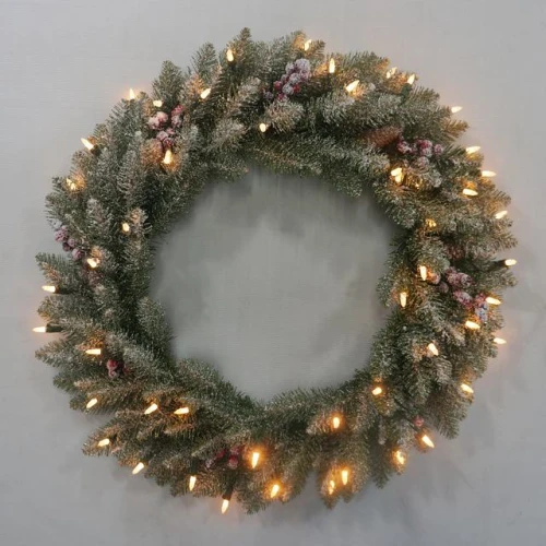 New design promotional PVC artificial christmas wreath/garland