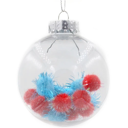 Ornamentales de vidrio bola de navidad ornamento