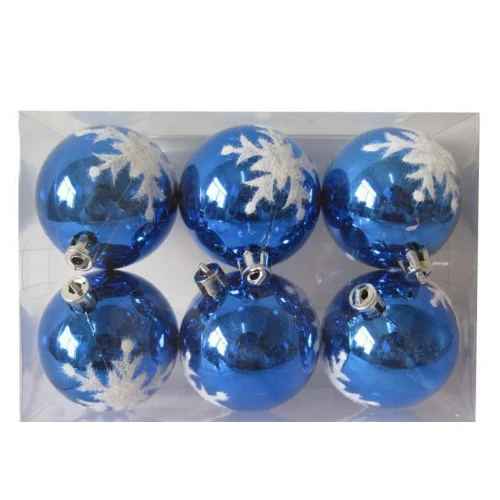 Painted Shatterproof Plastic Xmas Ball