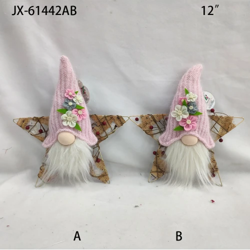 Pink Santa Xmas Tree Hanging Ornament Decoration Home Table Gift ornaments faceless doll