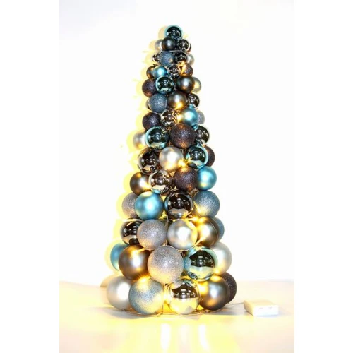 Bruchsicherem Kunststoff Batterie betrieben Outdoor Christmas Ball Baum